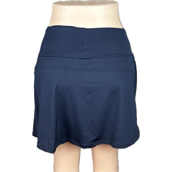 Puma + XXL Navy Pwrmesh High Rise Waist UPF+50 Liner Shorts Pockets Golf Skirt - Picture 4 of 6